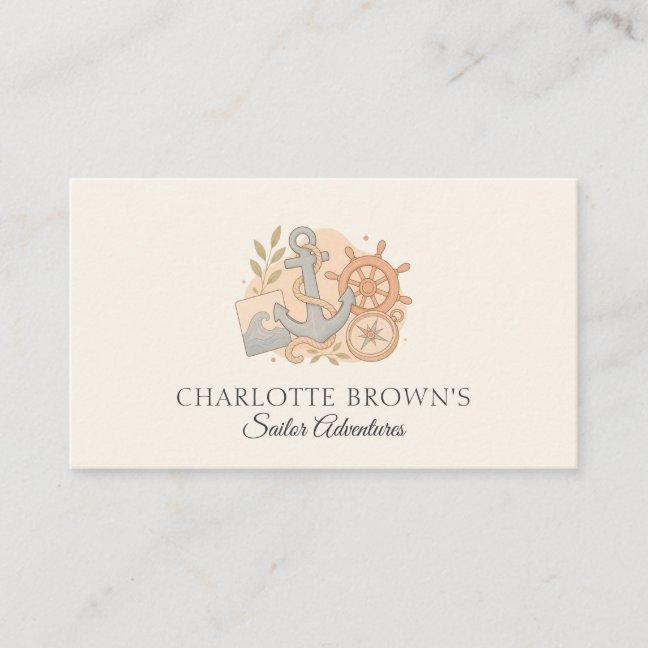 Sailing Maritime Nautical Business Card