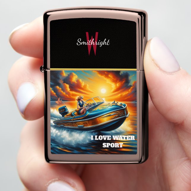 Sailing Muse Zippo Lighter (In Hand)