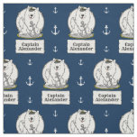 Sailing Nautical Boating American Eskimo Dog Cute Fabric