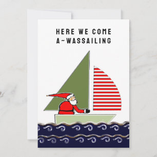 Sailing Nautical Christmas Holiday Card