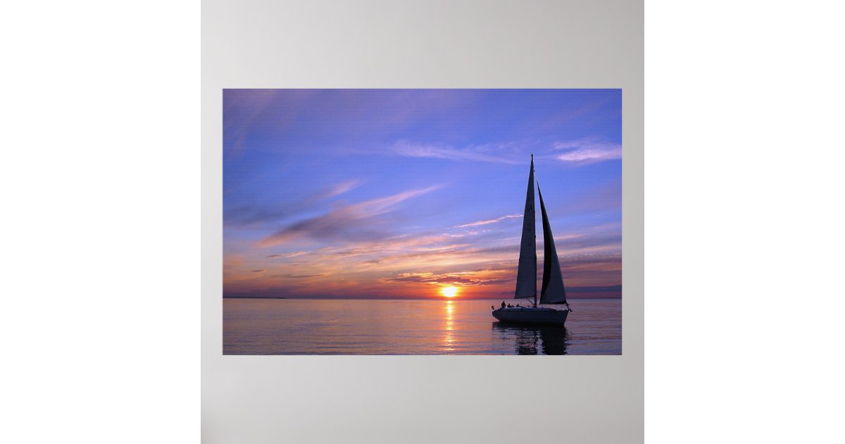 Sailing Northeast 36 x 24 Poster | Zazzle