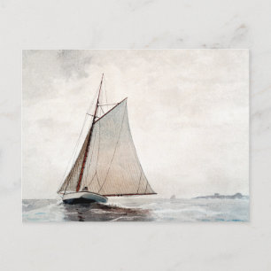 Sailing Off Gloucester Winslow Homer Postcard