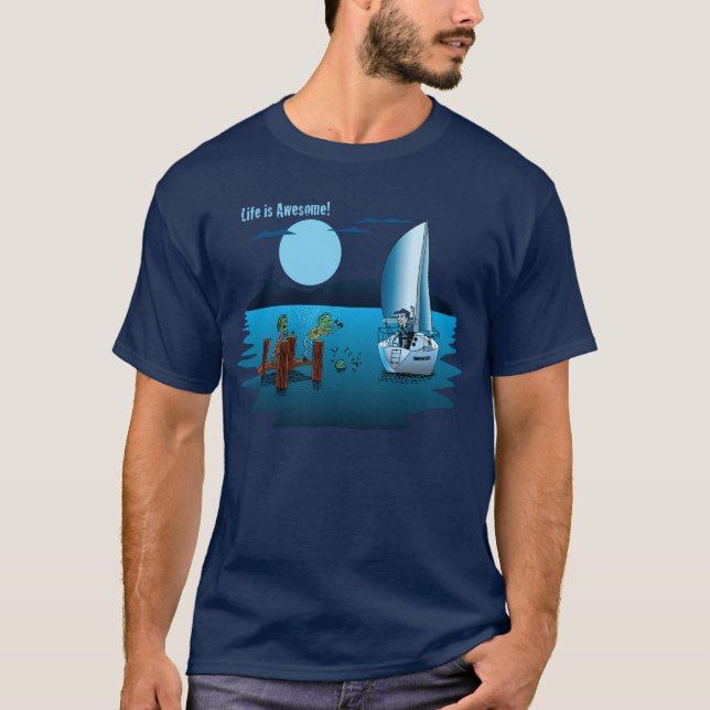 Sailing off to Paradise: Zombie Shirt (Front)