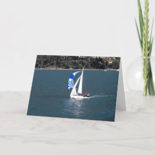 Sailing on Lake Garda, Italy Holiday Card