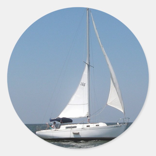 Sailing on Lake Pontchartrain Stickers (Front)