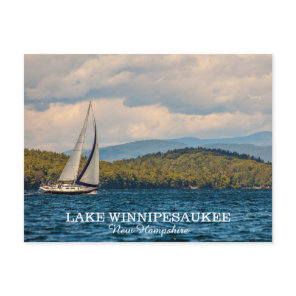 Sailing On Lake Winnipesaukee In New Hampshire Postcard