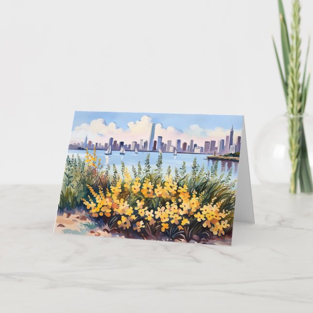 Sailing on the Bay Card (Front)