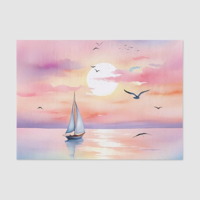 Sailing on the Calm Sea Tissue Paper (Front)