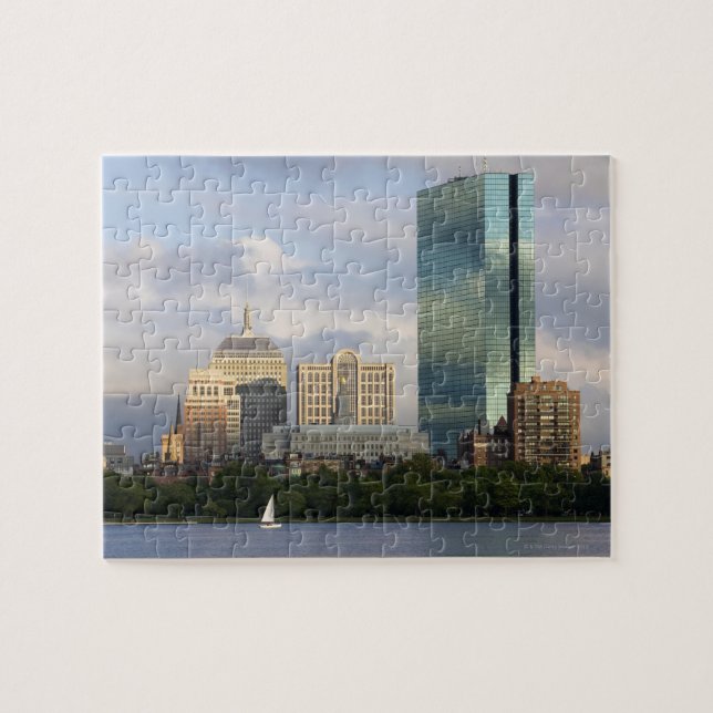 Sailing on the Charles River in Boston, Jigsaw Puzzle (Horizontal)