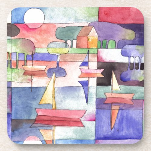 SAILING ON THE WATER Boat Watercolor Paining Coaster