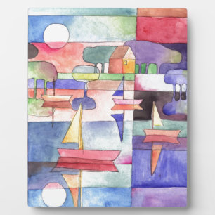 SAILING ON THE WATER Boat Watercolor Paining Plaque