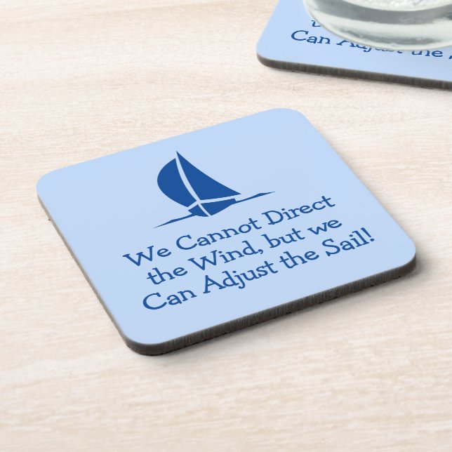 Sailing or Yachting Themed Beverage Coaster (Left Side)