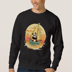 Sailing Panda Summer Boat Family Vacation Sweatshirt