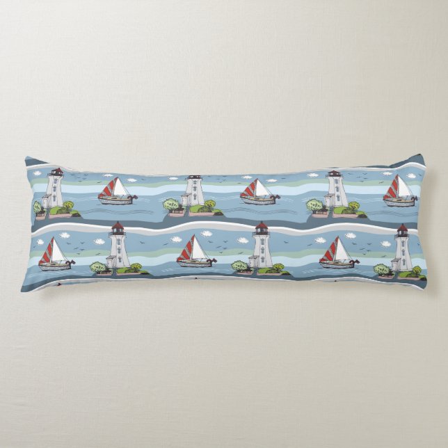 Sailing Pattern body pillows (Front)