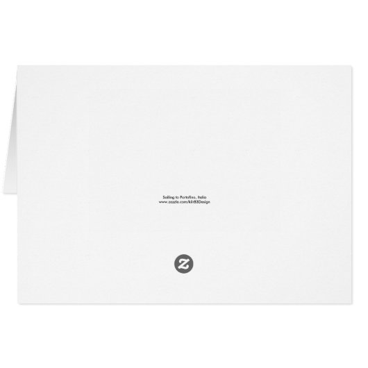 Sailing Portofino and the Italian Riviera Card (Back Horizontal)