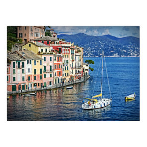 Sailing Portofino and the Italian Riviera Poster
