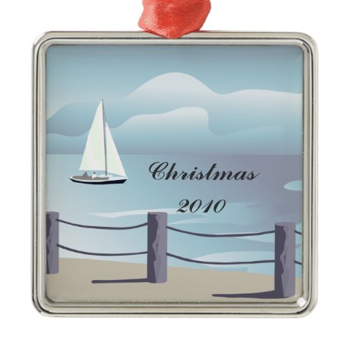 Sailing Premium Christmas Ornament
