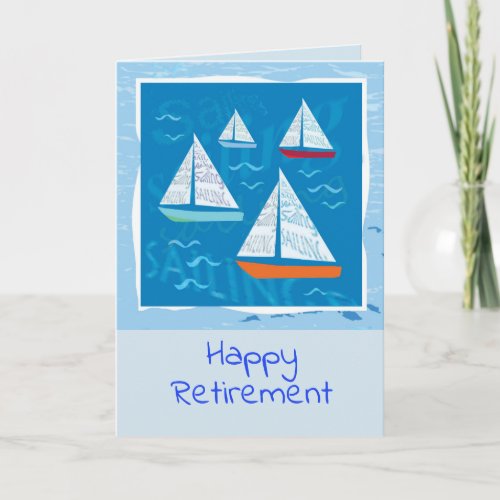 Sailing Retirement card