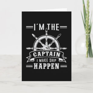 Sailing Sail Boat Captain Sailor Sea Gift Idea Card