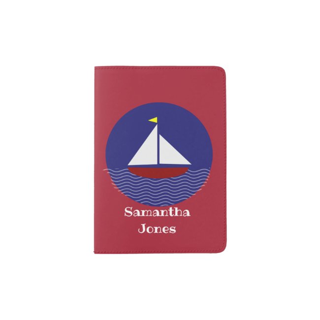 Sailing Sailboat Design Passport Cover