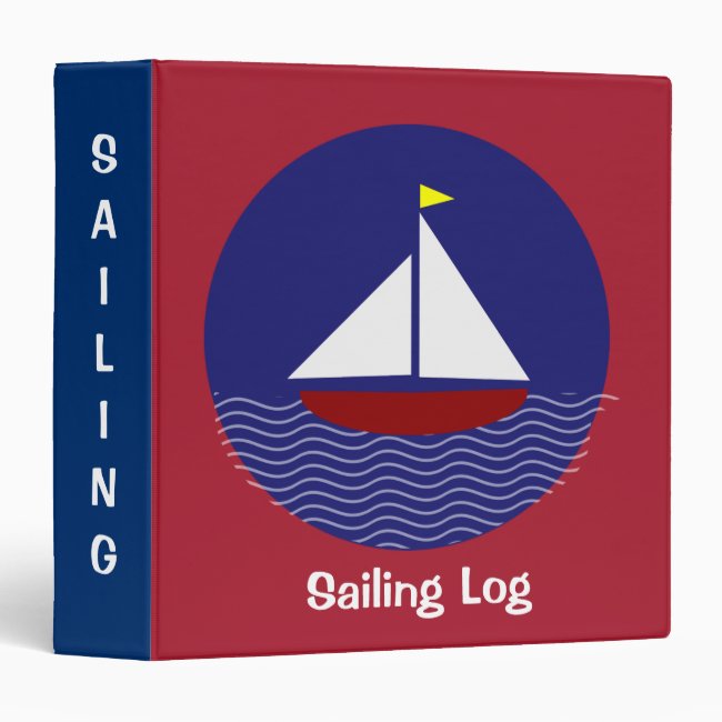Sailing Sailboat Design Scrapbook Binder