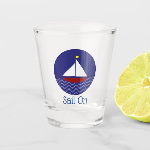 Sailing Sailboat Design Shot Glass