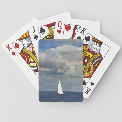 Sailing Sailboat Sail Art Poker Playing Cards