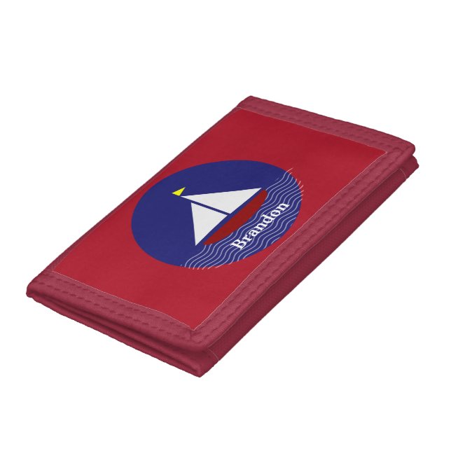 Sailing Sailboats  Trifold Wallet (Bottom)