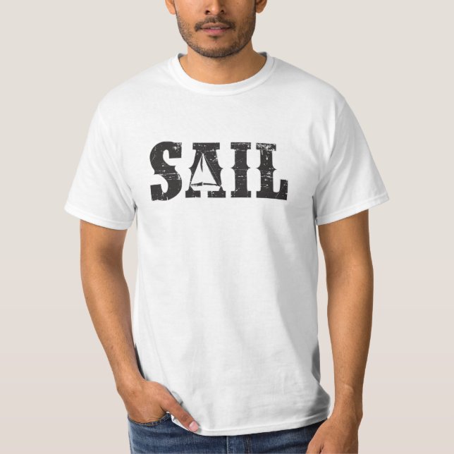 Sailing Sailor Captain Sail Sea Funny Gift Idea T-Shirt (Front)