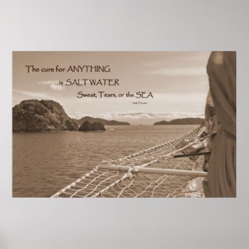 Sailing Salt Water Cure Poster by debinSC at Zazzle