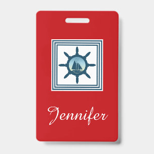 Sailing scene badge