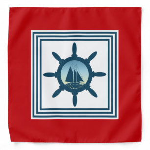 Sailing scene bandana