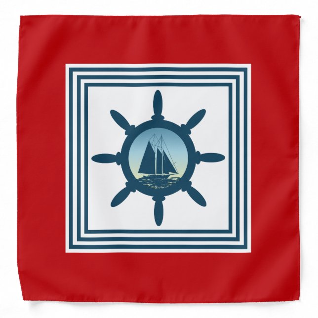 Sailing scene bandana (Front)