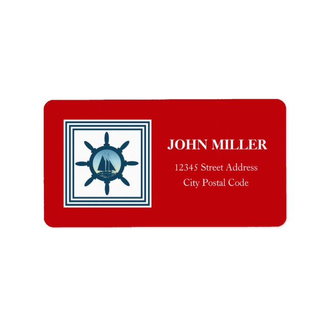 Sailing scene label (Front)