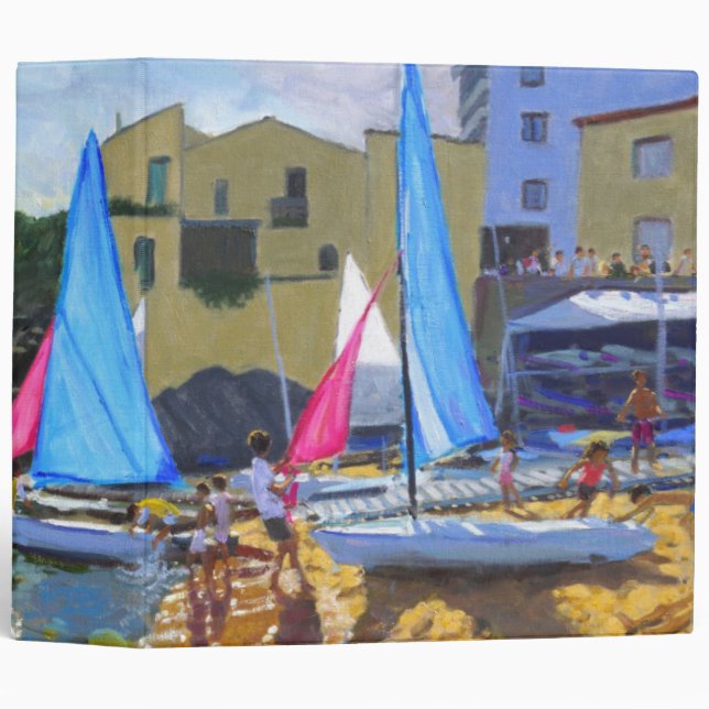 sailing school calella de palafrugall costa 3 ring binder (Front/Spine)