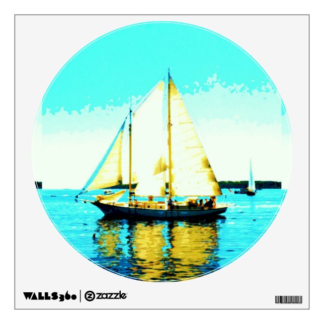 sailing schooner decal (Front)
