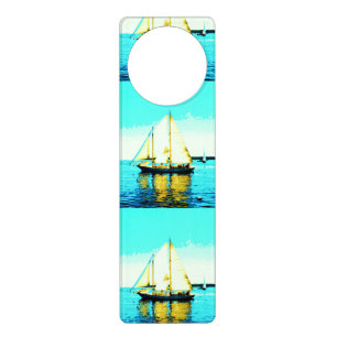 sailing schooner door hanger