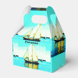 sailing schooner favor boxes