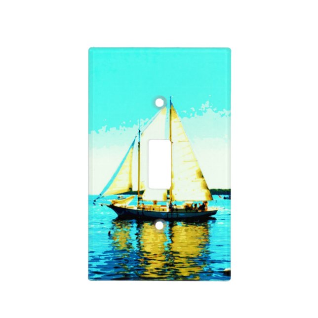 sailing schooner light switch cover (Front)
