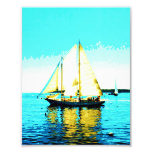 sailing schooner photo print