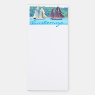 Sailing Schooners Thunder_Cove Magnetic Notepad