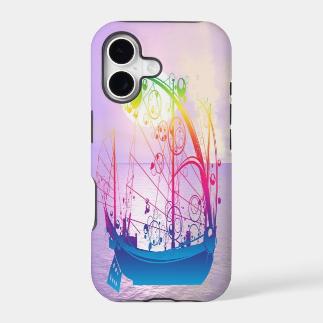 Sailing Ship at Dawn Iphone Case (Back)