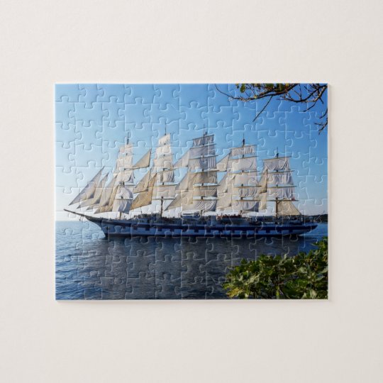 Sailing Ship At Sea Jigsaw Puzzle