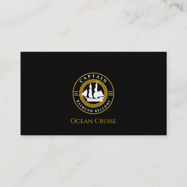 Sailing Ship Business Card (Front)