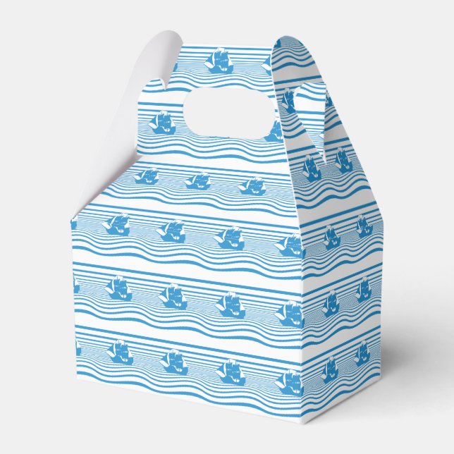 Sailing ship favor boxes (Front Side)