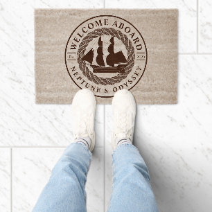 Sailing Ship Fiber Doormat
