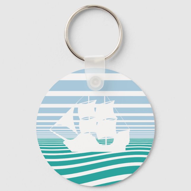 Sailing ship keychain (Front)
