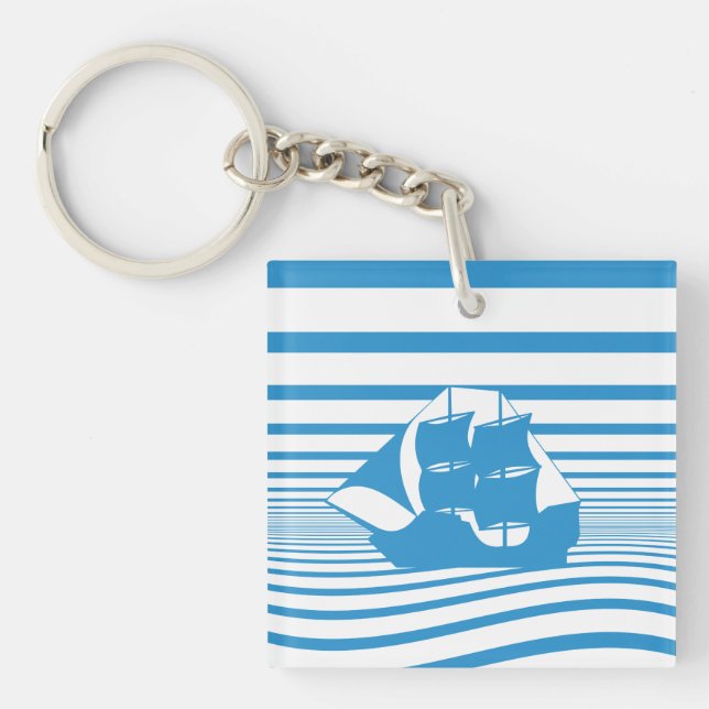 Sailing ship keychain (Front)
