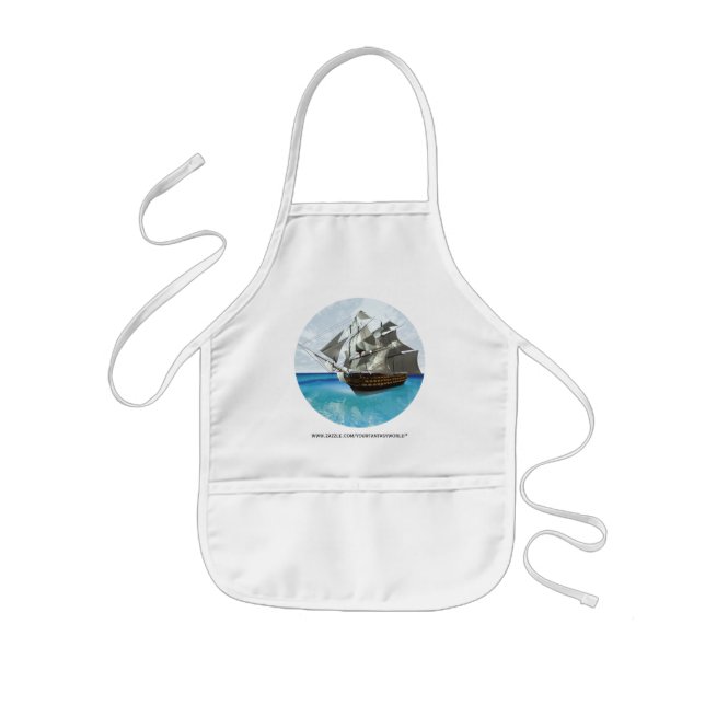 Sailing Ship Kids' Apron (Front)