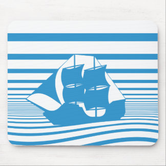 Sailing ship mouse pad